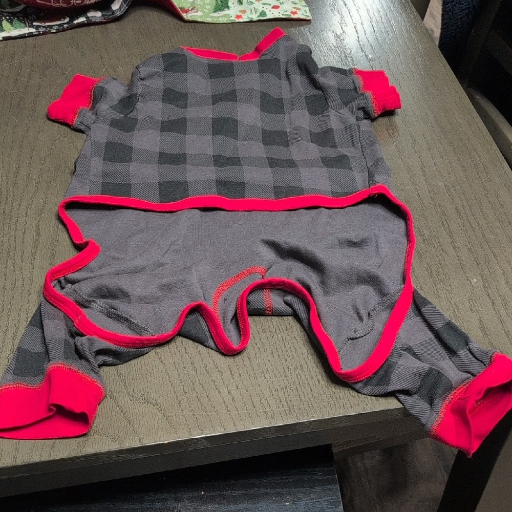 LAZY ONE PLAID DOG PAJAMAS